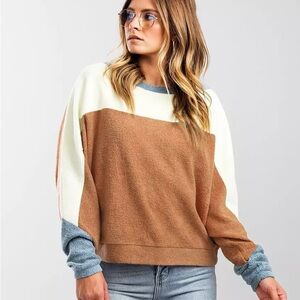 Intimately Free People Blue Monday Fleece Sweatshirt